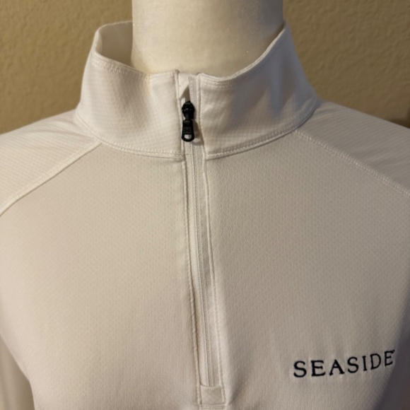 Preowned Men's Under Armour 1/4 Zip Long Sleeve "SEASIDE" Size L Pullover - Picture 3 of 6